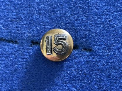 Gradia Militaria -  15th Punjab Regiment mess waistcoat silver/gilt button