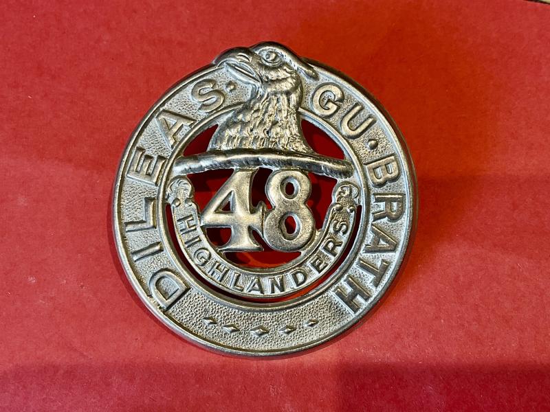 Gradia Militaria -  48th Highlanders of Canada glengarry badge