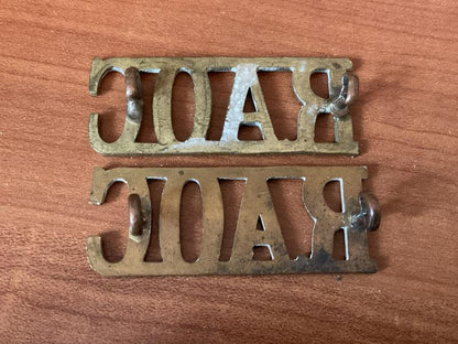 WW2 R.A.O.C (Royal Army Ordnance Corps) shoulder titles