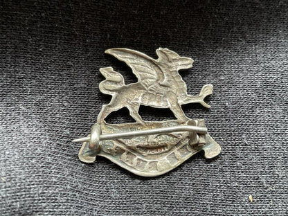 The Buffs, Royal East Kent Regt, silver and enamel sweetheart