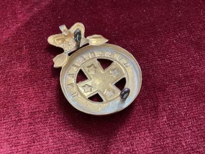 Post 1860 Australian Queensland Mounted Infantry cap badge