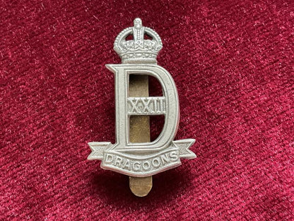 Gradia Militaria -  WW2 The 22nd Dragoons cap badge