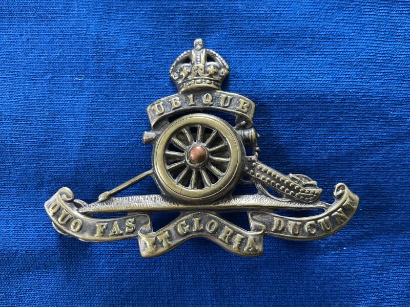Gradia Militaria -  Post 1902 Royal Artillery pouch badge, possibly volunteers