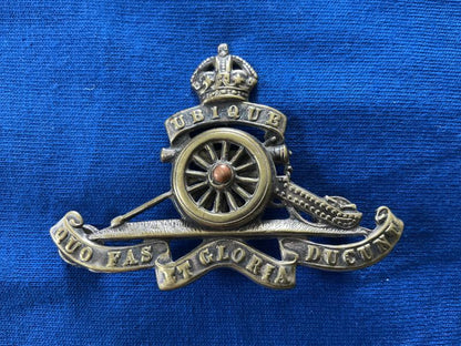 Gradia Militaria -  Post 1902 Royal Artillery pouch badge, possibly volunteers
