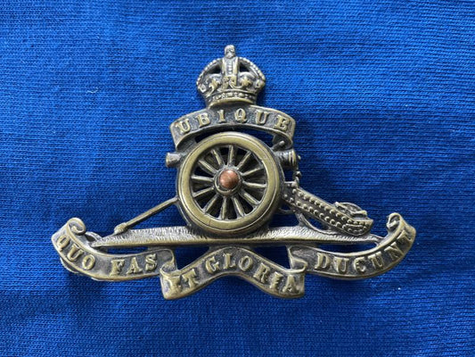 Gradia Militaria -  Post 1902 Royal Artillery pouch badge, possibly volunteers
