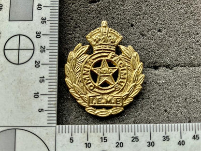 Gradia Militaria -  WW2 I.E.M.E brass O.Rs collar badge
