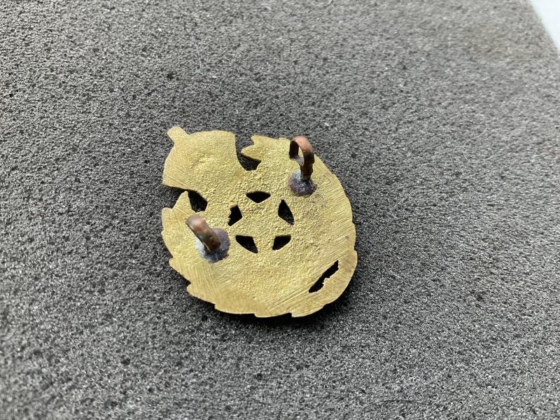 WW2 I.E.M.E brass O.Rs collar badge