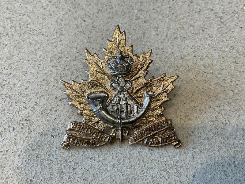 Canadian Royal Hamilton Light Infantry cap badge