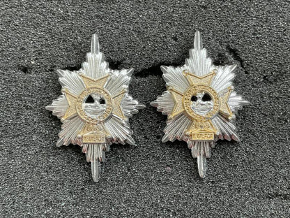 Gradia Militaria -  The Worcestershire Regiment anodised collar badges