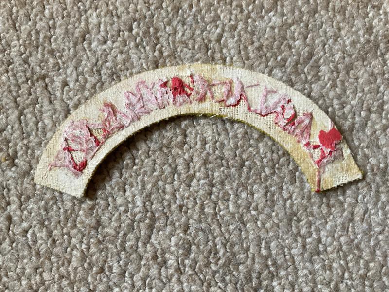 WW2 P.A.V.O CAVALRY Cloth shoulder title