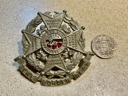 Gradia Militaria -  Victorian The Border Regiment helmet plate centre