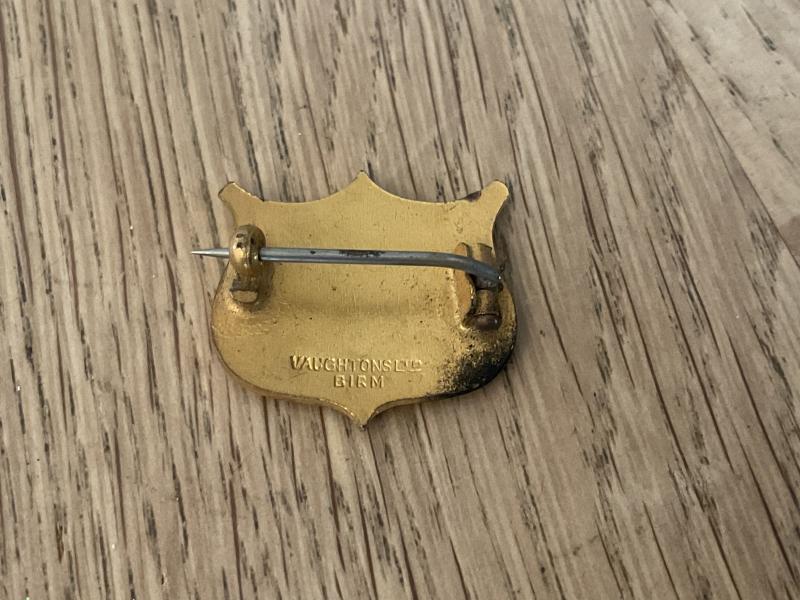 WW1 Queen Marys Needlework Guild Q.M.N.G lapel badge