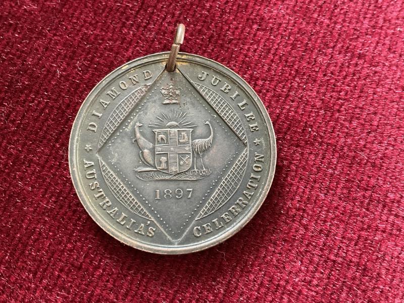 Gradia Militaria -  1897 Australias Diamond Jubilee celebration medallion