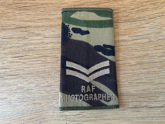 Gradia Militaria -  R.A.F Photographers camouflage rank slide