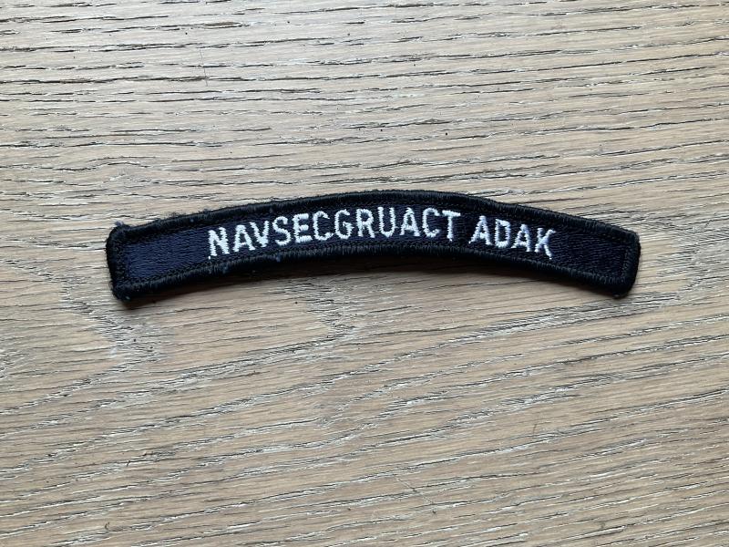 Gradia Militaria -  U.S.N shoulder title NAVSECGRUACT ADAK