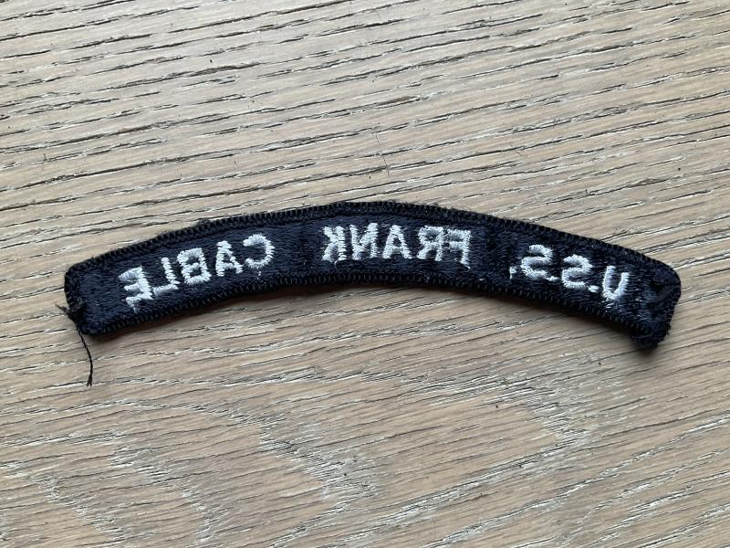 U.S.N Shoulder title U.S.S FRANK CABLE