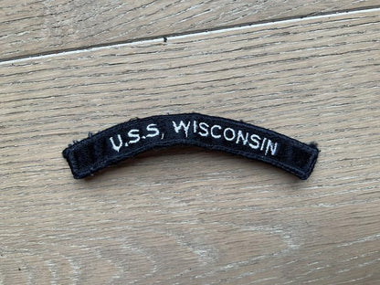 Gradia Militaria -  U.S.N title U.S.S WISCONSIN shoulder title