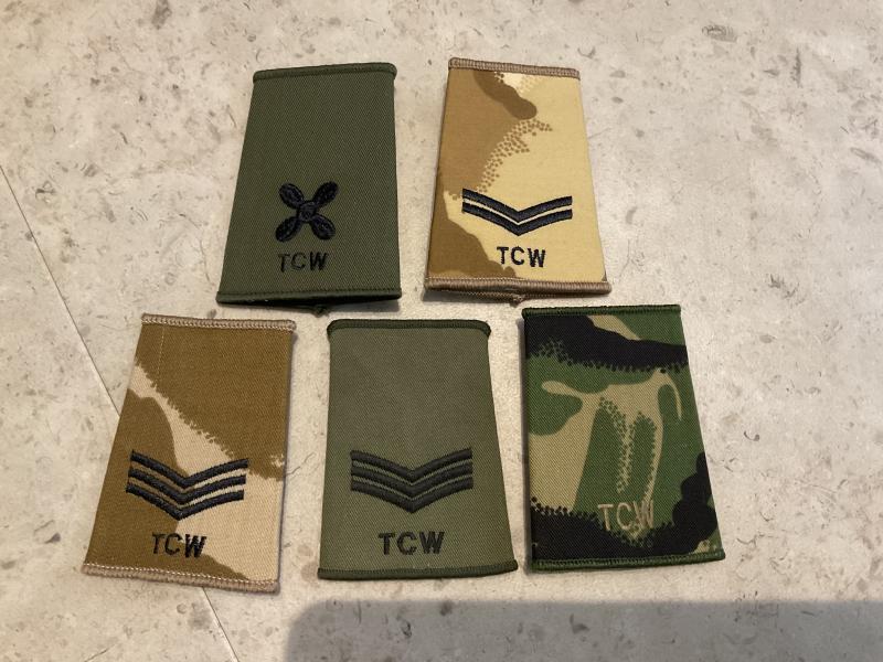 Gradia Militaria -  RAF Tactical Communications Wing rank slides