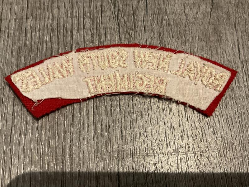 ROYAL NEW SOUTH WALES REGIMENT title