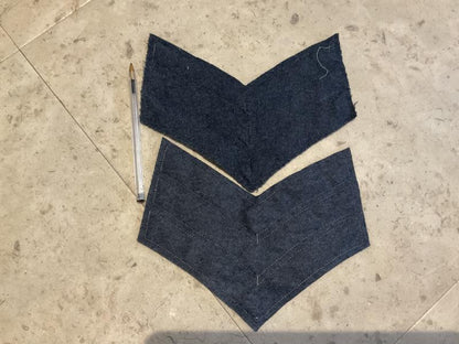 RAF Band Sergeants hug great coat rank stripes