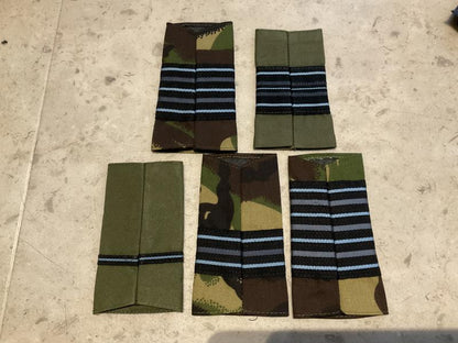 RAF Police officers rank slides, various ranks