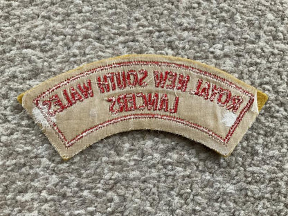 ROYAL NEW SOUTH WALES LANCERS shoulder title