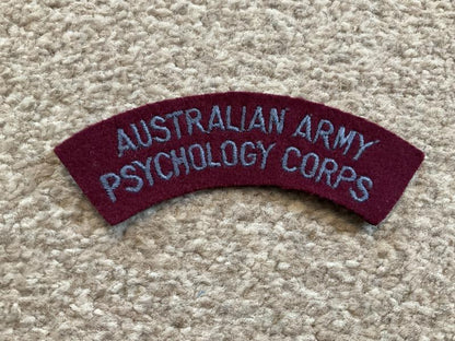 Gradia Militaria -  AUSTRALIAN ARMY PSYCHOLOGY CORPS title