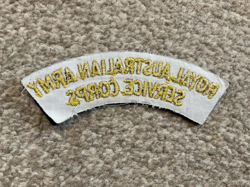 ROYAL AUSTRALIAN ARMY SERVICE CORPS title