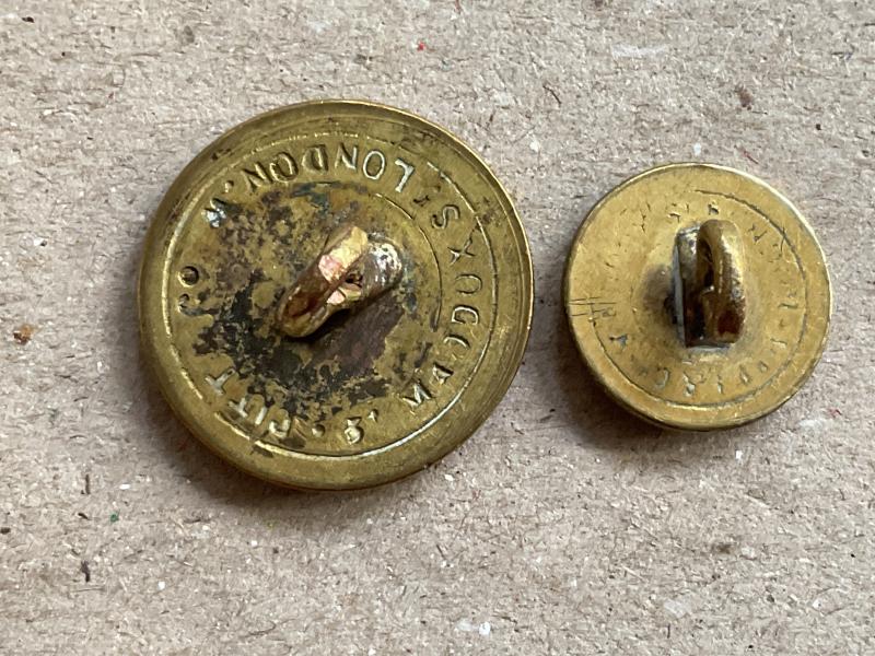 Queen Victorias Own Poona Horse mess dress buttons