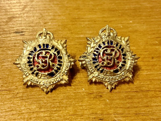 Gradia Militaria -  R.A.S.C Officers gilt & enamel collars 1918-36
