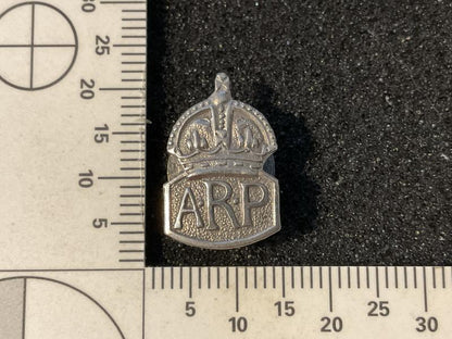 Gradia Militaria -  Miniature sterling silver marked A.R.P lapel badge