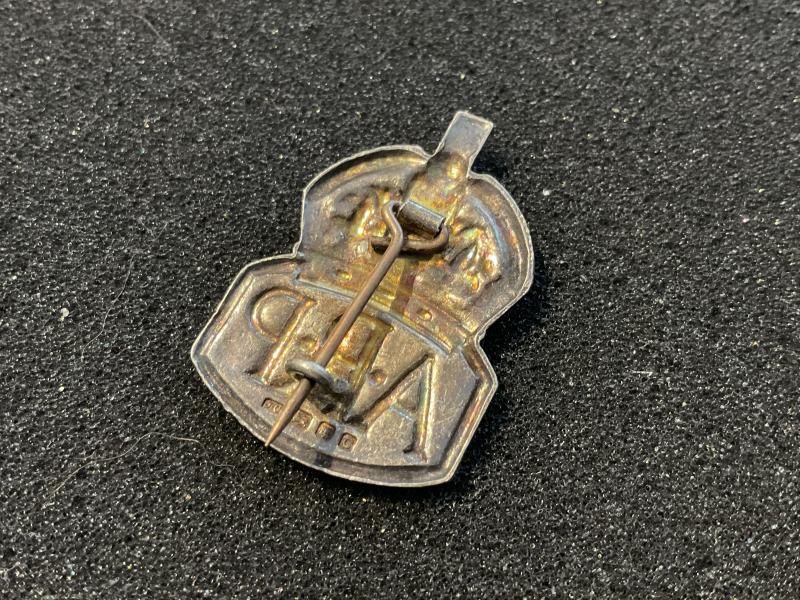 1938 Hallmarked A.R.P brooch backed lapel badge