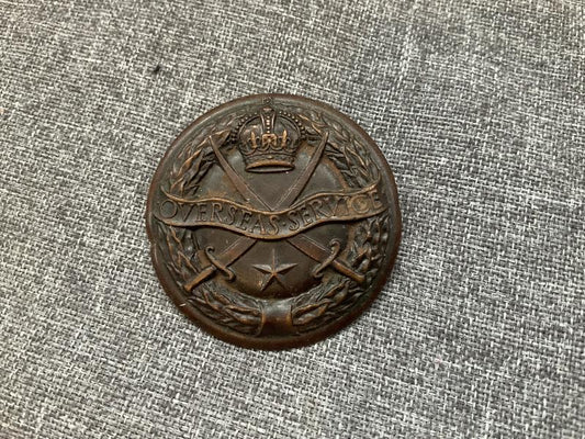 Gradia Militaria -  WW2 Indian Army Overseas Service bronze badge