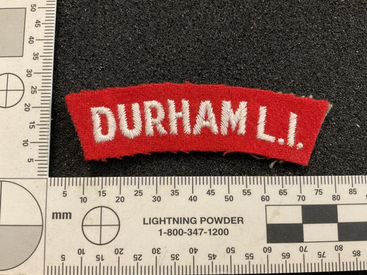 Gradia Militaria -  WW2 DURHAM L.I Cloth title , small letter version
