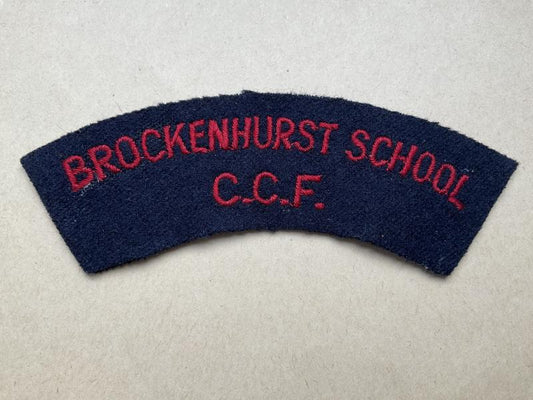 Gradia Militaria -  BROCKENHURST SCHOOL C.C.F cloth Shoulder title