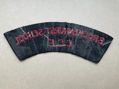 BROCKENHURST SCHOOL C.C.F cloth Shoulder title