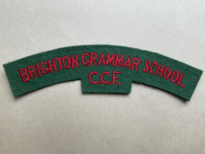 Gradia Militaria -  BRIGHTON GRAMMER SCHOOL C.C.F shoulder title
