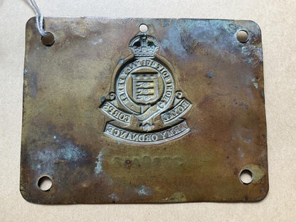 WW2 Dunkirk P.O.W Bed plate, outstanding story