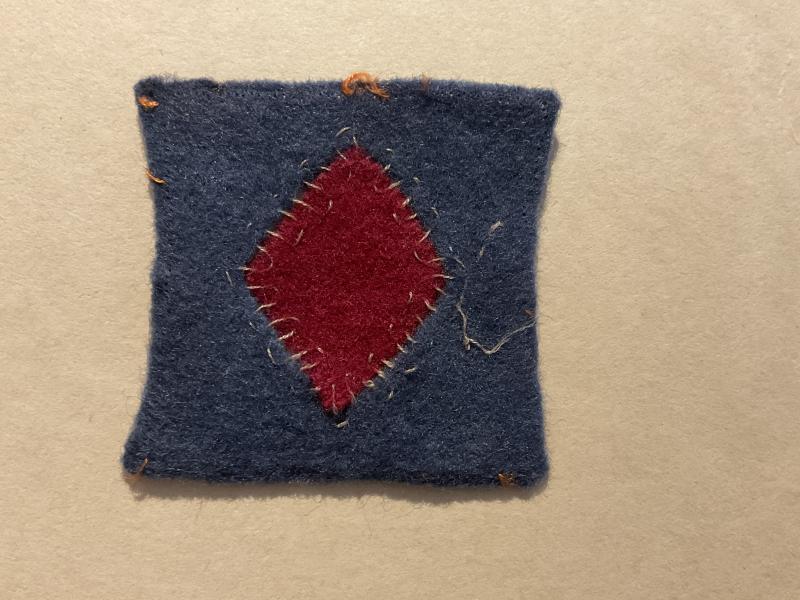WW2 British 61st Div cloth formation sign