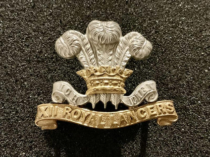 Gradia Militaria -  12th (Princeof Wales‚Äôs Royal) Lancers 1898-1903 cap badge
