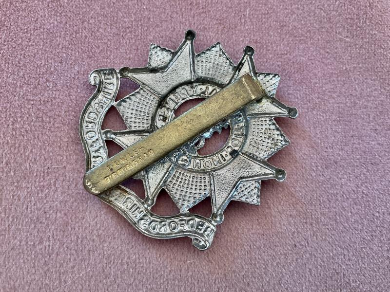 Bedfordshire & Hertfordshire cap badge by DOWLER