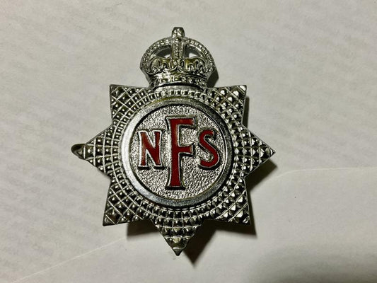 Gradia Militaria -  WW2 N.F.S (National Fire Service) cap badge