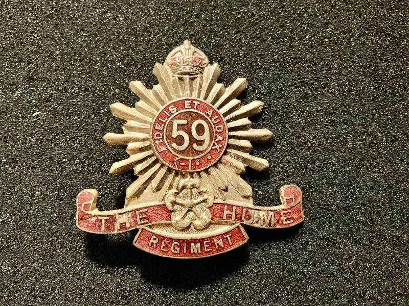 59th Battalion (The Hume Regt) 1930-42 hat badge