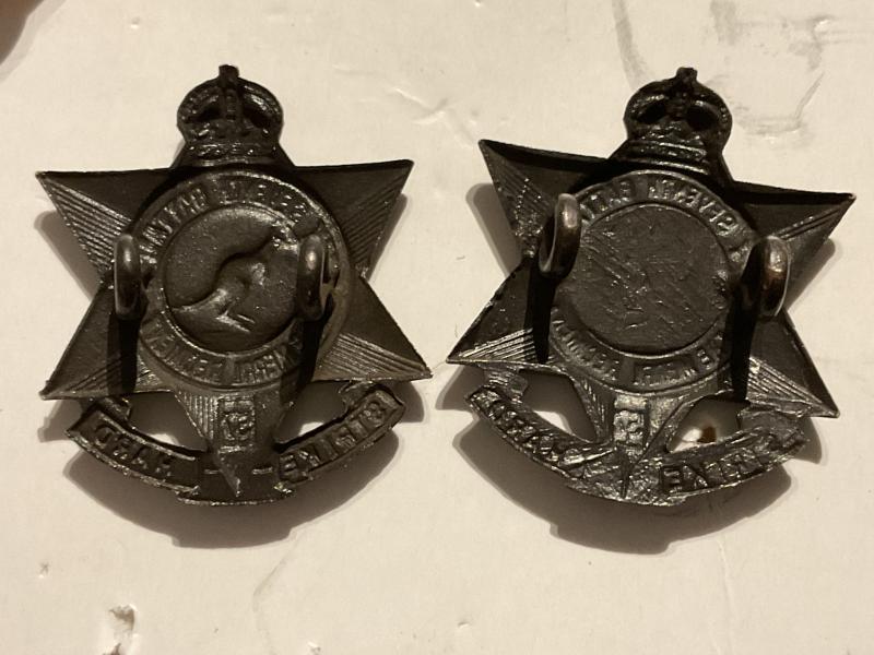 Australian 57th Battalion The Merri Regt collar badges