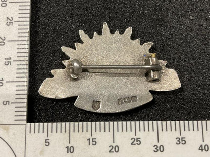 1940 hallmark dated A.I.F Rising Sun silver sweetheart