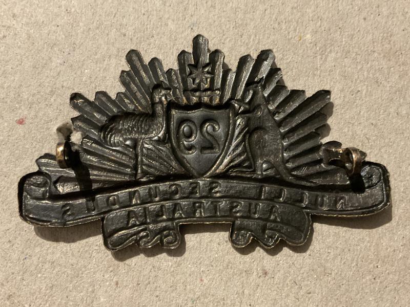 Australian 29th Infantry Bn (East Melbourne Regt) hat badge