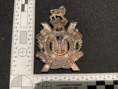 Q.V.C Kings Own Scottish Borderers helmet plate centre