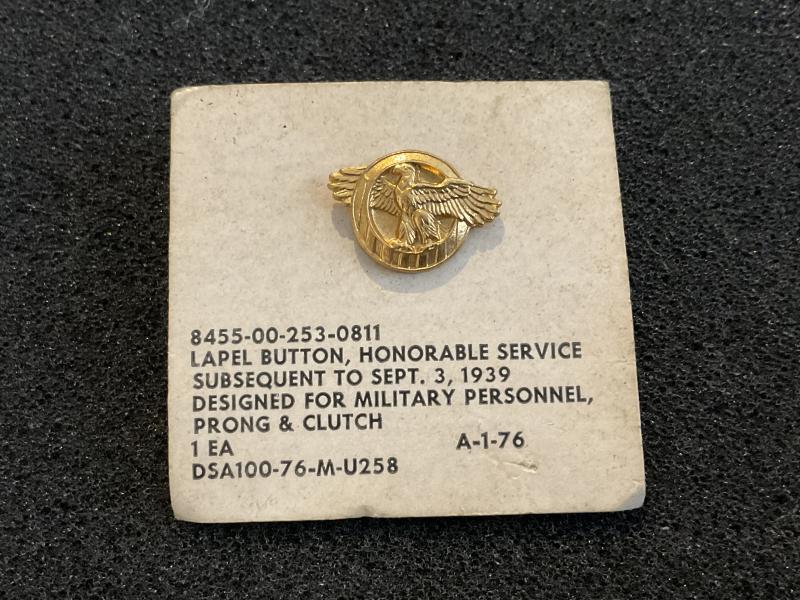 Gradia Militaria -  U.S Army Honourable service ‚ÄòRuptured Duck‚Äô lapel badge