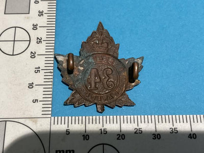 WW1 C.E.F 34th Infantry Overseas Battalion collar badge