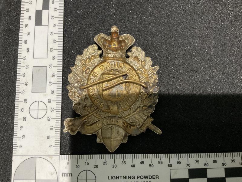 London Rifle Brigade Victorian Officers glengarry badge